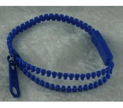 Reißverschluß Armband 19cm blau